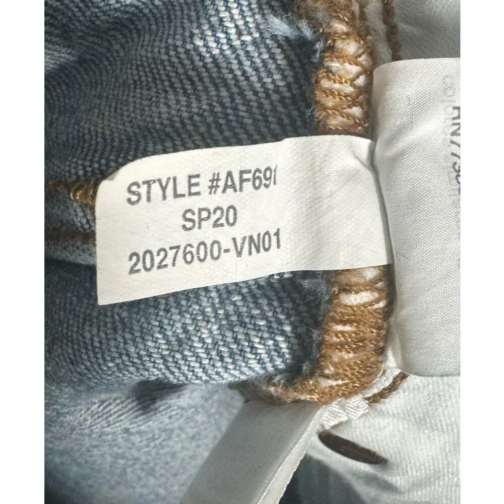 Madewell The Perfect Vintage Crop Jean in Enmore Wash‎ Raw Hem Edition Sz 25
